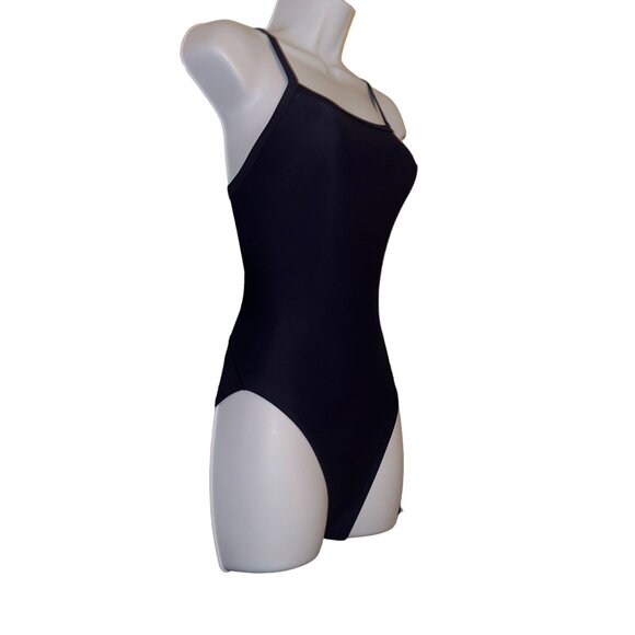 NWT Speedo PowerFlex Eco One Piece Swimsuit Womens 6 32 Solid Blue Compression - Picture 4 of 9